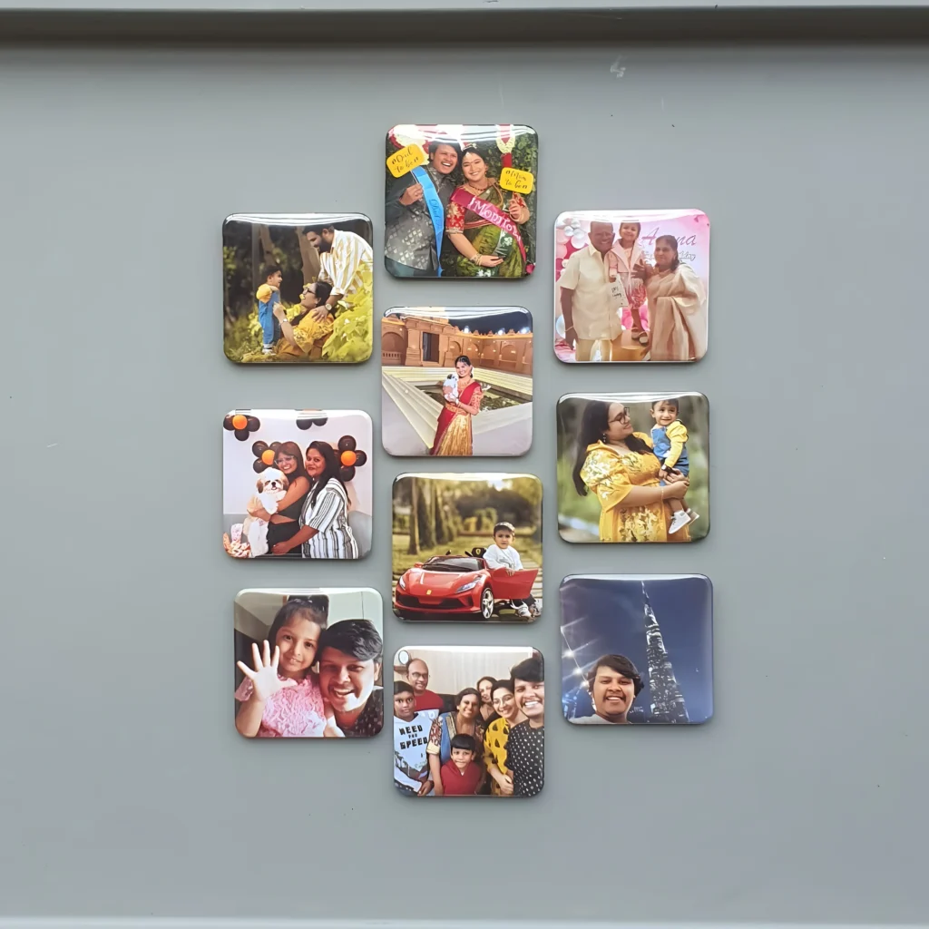 Baemags Square fridge magnets Fridge Photo Magnets